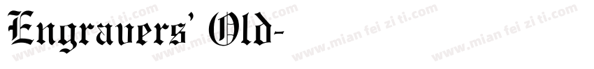 Engravers’ Old字体转换